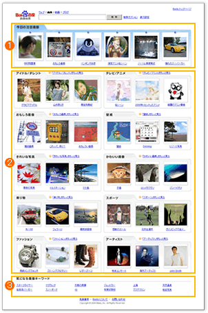 Baidu.jp画像検索トップページ(新)